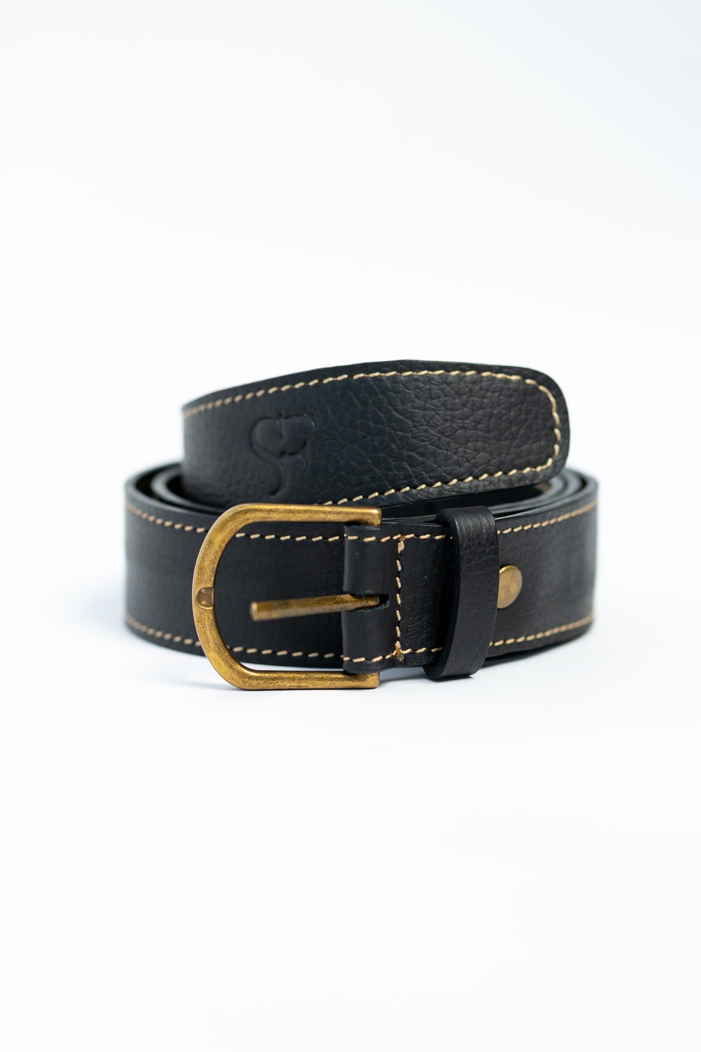 LULU LEATHER BELT - BLACK