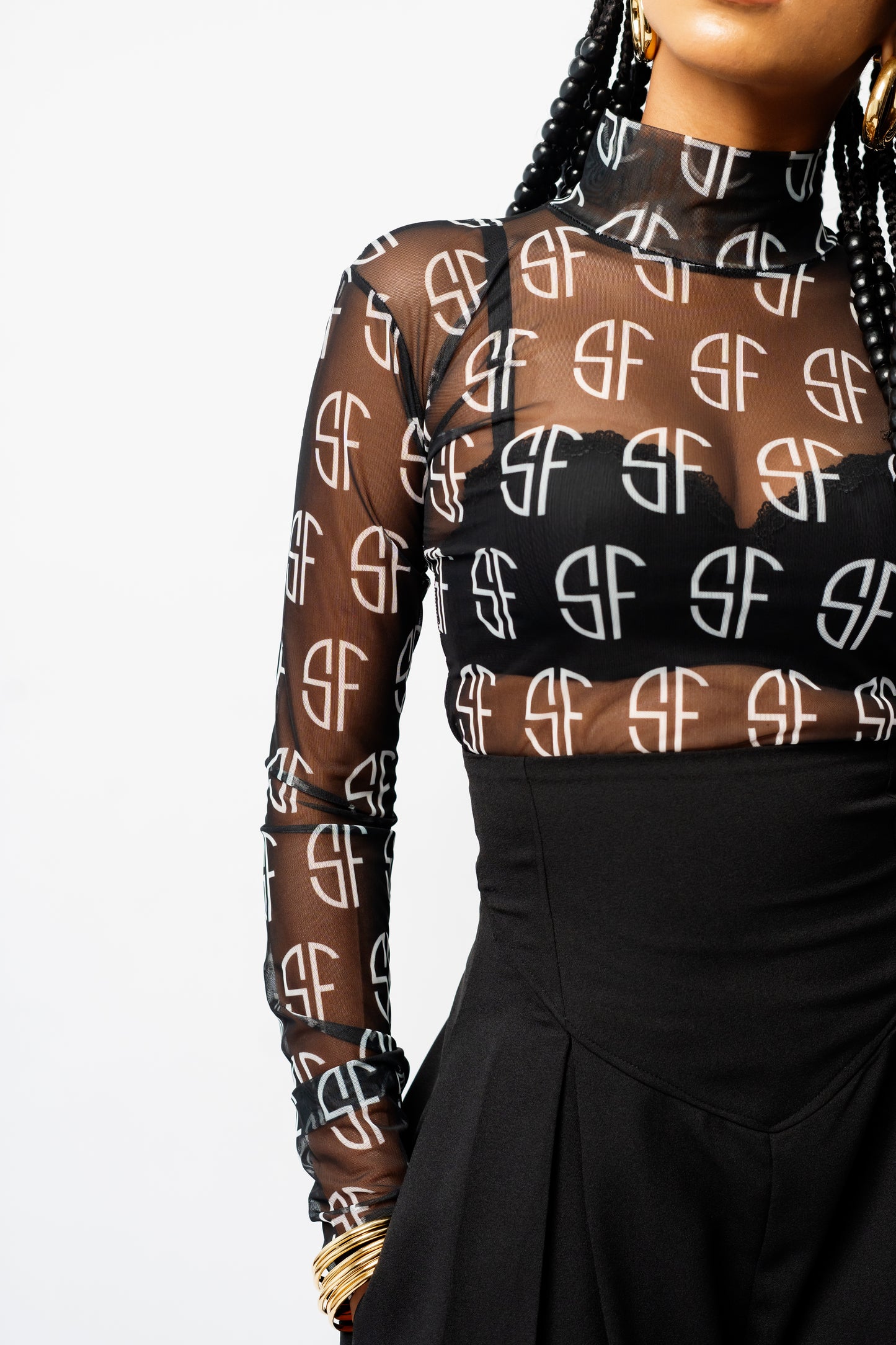 SF MOTIF MESH TOP