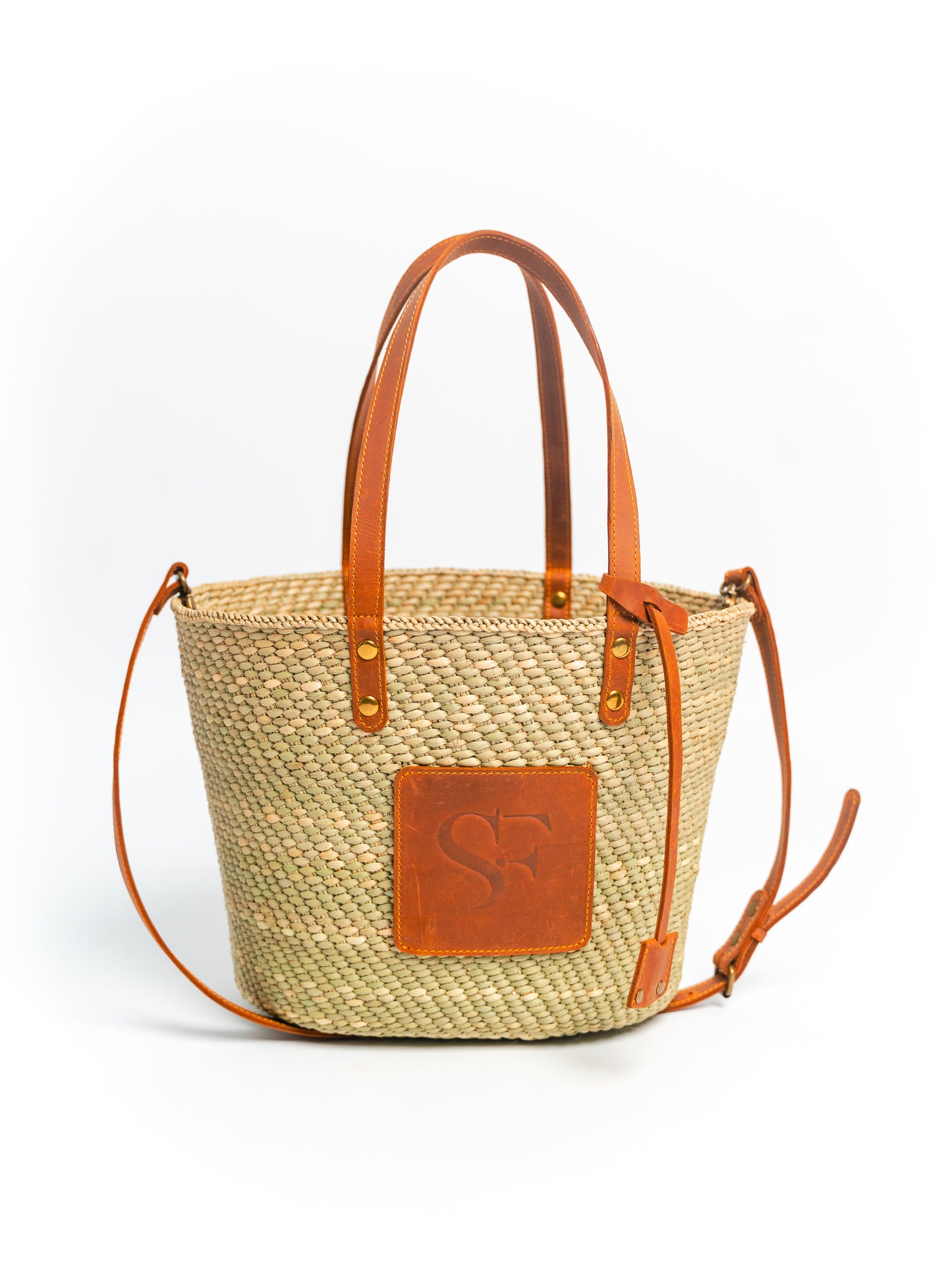 LINGILA BEACH TOTE - TAN LEATHER