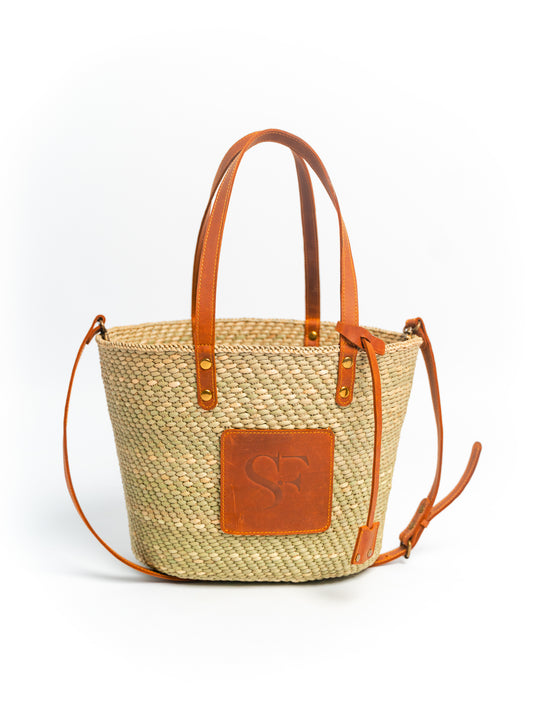 LINGILA BEACH TOTE - TAN LEATHER
